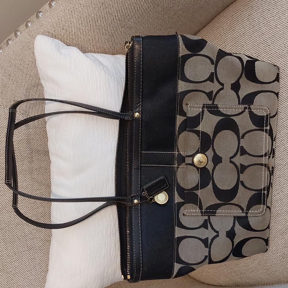 COACH signature tote